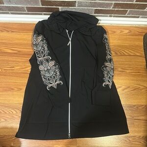 Monroe & Main Black Zip-Up Jacket